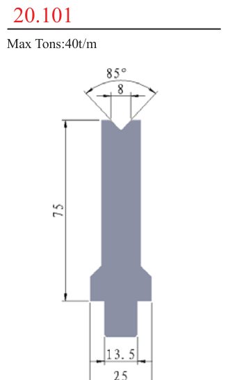 20.101 1V Lower Dies