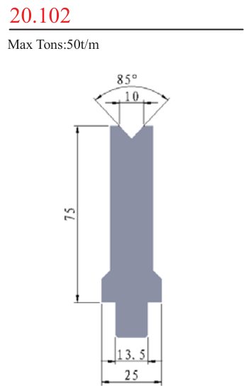 20.102 1V Lower Dies