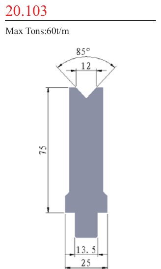 20.103 1V Lower Dies