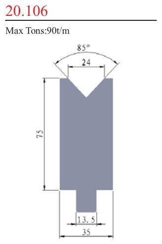 20.106 1V Lower Dies