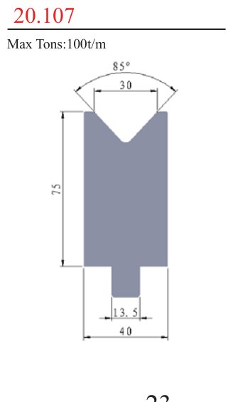 20.107 1V Lower Dies