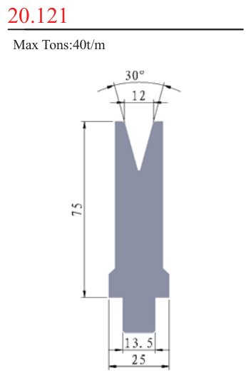 20.121 1V Lower Dies