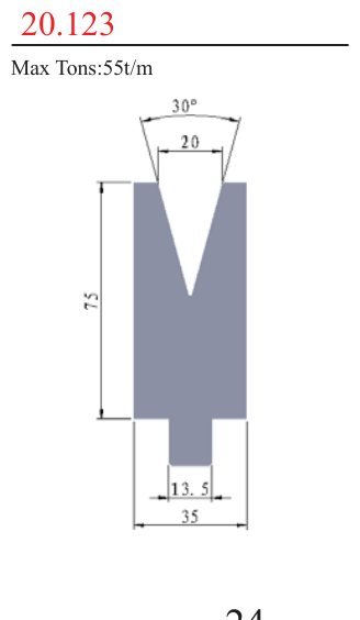 20.123 1V Lower Dies