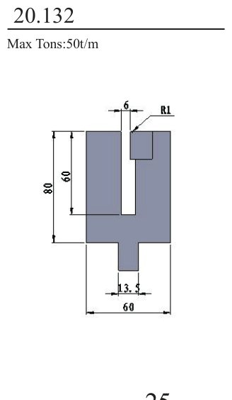 20.132 1V Lower Dies