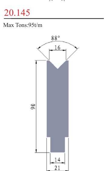 20.145 1V Lower Dies
