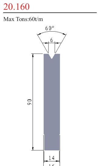 20.160 1V Lower Dies
