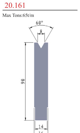 20.161 1V Lower Dies