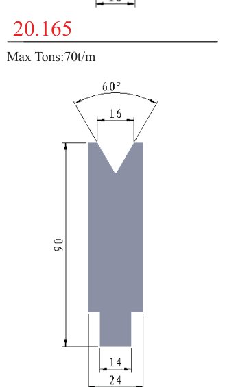 20.165 1V Lower Dies