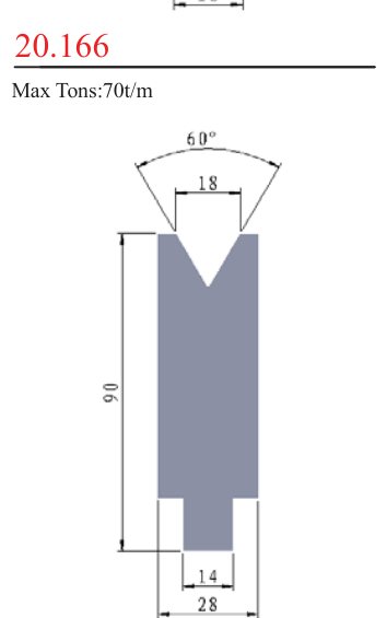 20.166 1V Lower Dies