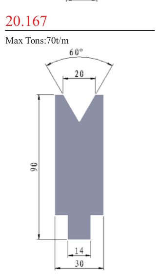 20.167 1V Lower Dies