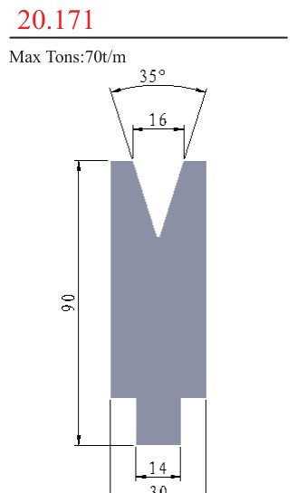 20.171 1V Lower Dies