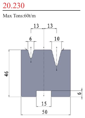20.230 2V Lower Dies