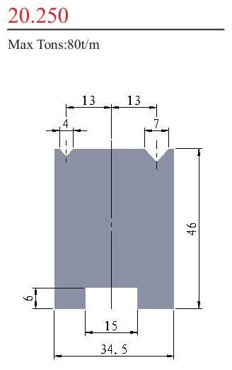 20.250 2V Lower Dies