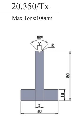 20.350/Tx 1V Lower Dies