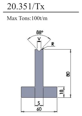 20.351/Tx 1V Lower Dies