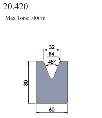 20.420 1V Lower Dies