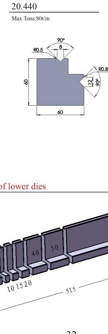 20.440 1V Lower Dies