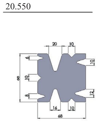 20.550 Multi-V Lower Dies