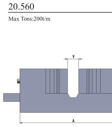 20.560 Multi-V Lower Dies
