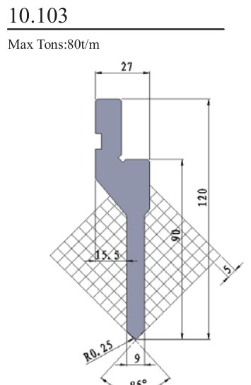 10.103 Standard Punches 85°