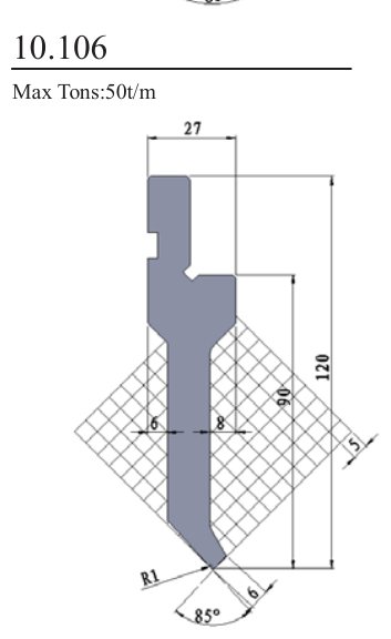 10.106 Standard Punches 85°