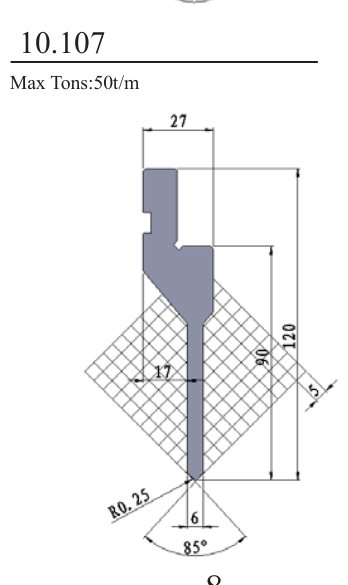 10.107 Standard Punches 85°