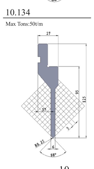 10.134 Standard Punches 85°