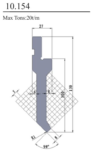 10.154 Standard Punches 90°